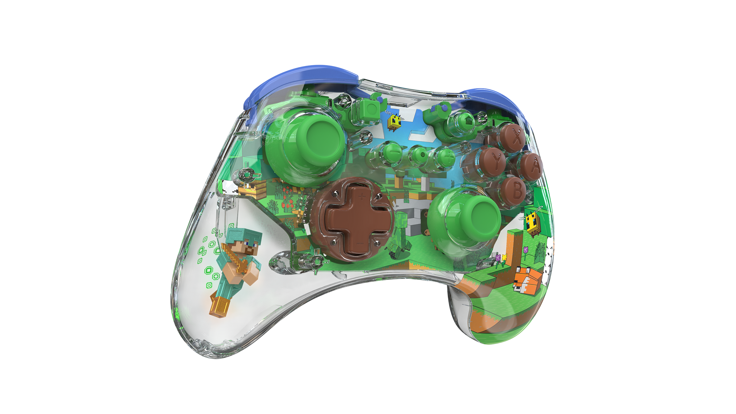 Controller - PDP REALMz Wireless-ontroller: Minecraft Forest Biome - Nintendo Switch - Image 3